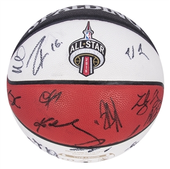 2016 Kobe Bryant Last NBA All-Star Game, Signed Limited Edition Basketball (#1345/2016) With a total of 23 Signatures Including LeBron James, Steph Curry & Kevin Durant (JSA)